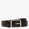 Ceinture à Boucle En Cuir | Noir -BALIBARIS Boutique 3810206