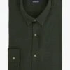 Chemise Col Classique Regular Fit En Coton Et Laine | Vert 1 Chemise Col Classique Regular Fit En Coton Et Laine | Vert -BALIBARIS Boutique 3810211