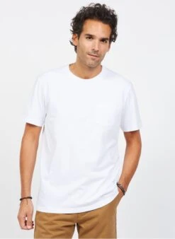 Tee-shirt Col Rond Regular Fit En Coton Biologique | Blanc -BALIBARIS Boutique 3839098