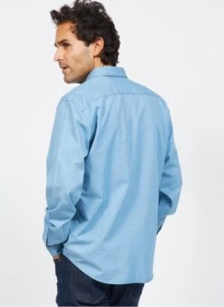 Chemise Denim En Coton | Bleu -BALIBARIS Boutique 3839133
