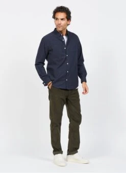 Chemise Col Classique Regular Fit En Coton | Bleu -BALIBARIS Boutique 3839183