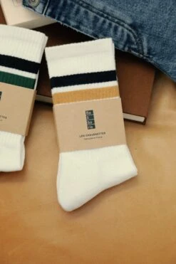 Chaussettes Buddy Blanc Jaune 7 Chaussettes Buddy Blanc Jaune -BALIBARIS Boutique 393A0758