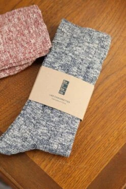 Chaussettes Ben Navy Et Ecru -BALIBARIS Boutique 393A7475