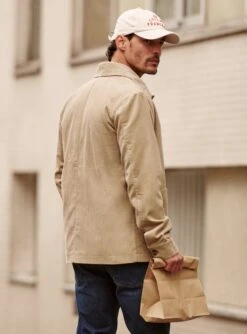 Blouson En Velours River Chamois -BALIBARIS Boutique BLS1928RIVERCHAMOIS M2 1