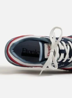 Basket Etonic Blanc Et Bleu 20 Basket Etonic Blanc Et Bleu -BALIBARIS Boutique BSK1601ETONIC P4