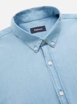 Chemise College Denim -BALIBARIS Boutique CHE0998COLLEGEDARKNAVY F2