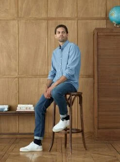 Chemise Soho Chambray -BALIBARIS Boutique CHE1628SOHOCHAMBRAY M4