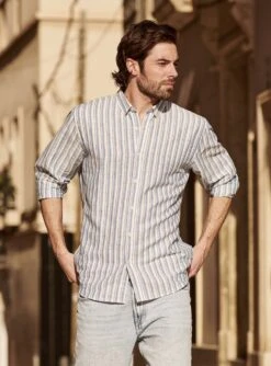 Chemise Mercer Celeste -BALIBARIS Boutique CHE1937MERCERCELESTE M1