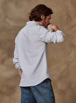 Chemise College Meleze Givre -BALIBARIS Boutique CHE1940COLLEGEMELEZEGIVRE M4