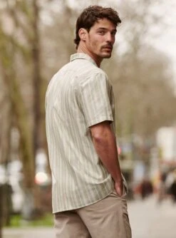 Chemise Harlem Tilleul Topaze -BALIBARIS Boutique CHE1949HARLEMTILLEULTOPAZE M2