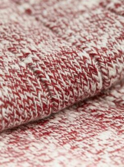 Chaussettes Ben Bordeaux Et Ecru