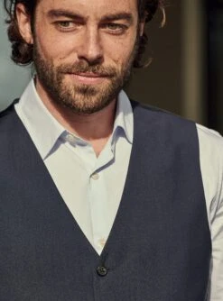 Gilet De Costume En Laine Gekko Navy -BALIBARIS Boutique GIC1920GEKKONAVY ECOM M3