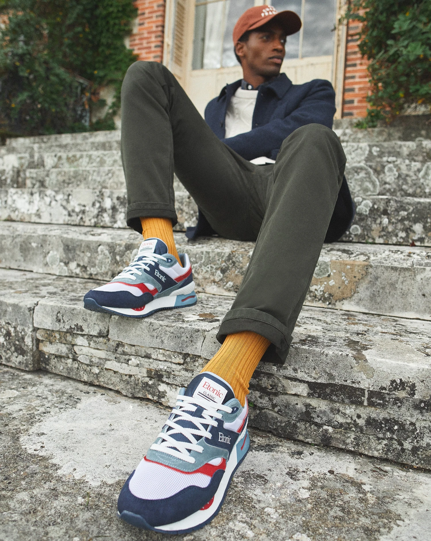 Basket Etonic Blanc Et Bleu 6 Basket Etonic Blanc Et Bleu – Image 4