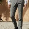 Pantalon De Costume En Laine Jones Gris