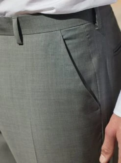 Pantalon De Costume En Laine Jones Gris -BALIBARIS Boutique PAC1935JONESGREY3