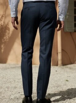 Pantalon De Costume En Laine Jones Navy -BALIBARIS Boutique PAC1936JONESNAVY4