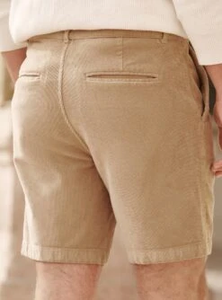 Short En Velours Hanks Chamois -BALIBARIS Boutique SHT1914HANKSCHAMOIS M2