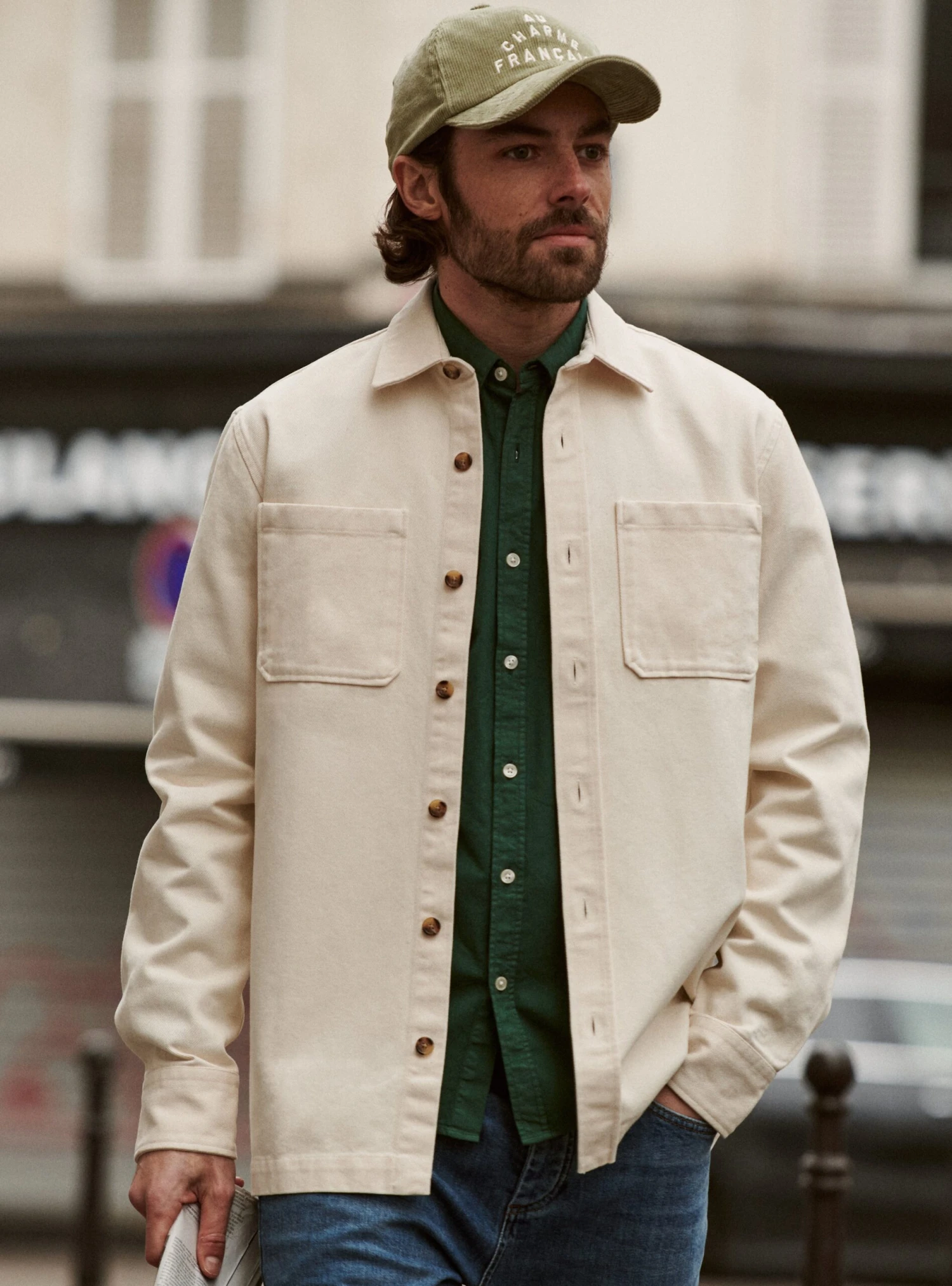 Surchemise John Ecru 3 Surchemise John Ecru