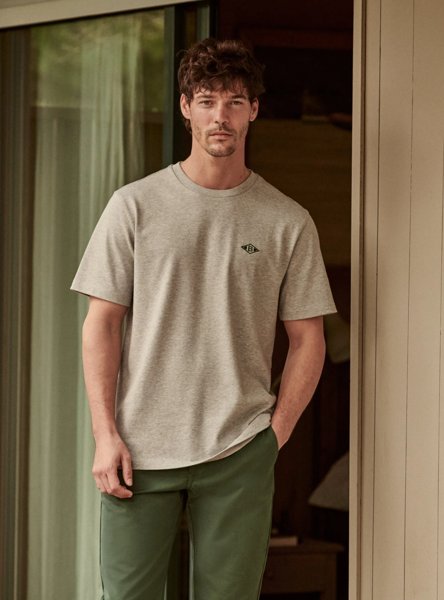 T-Shirt Stanford Mixed Grey Meleze 3 T-Shirt Stanford Mixed Grey Meleze