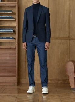 Veste De Costume Caviar Navy -BALIBARIS Boutique VEC1810GEKKONAVY M5