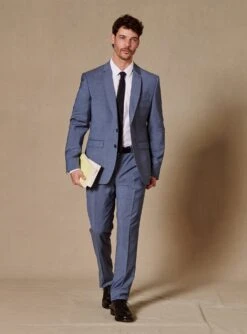 Veste De Costume En Laine Jones Celeste -BALIBARIS Boutique VEC1905JONESCELESTE M5