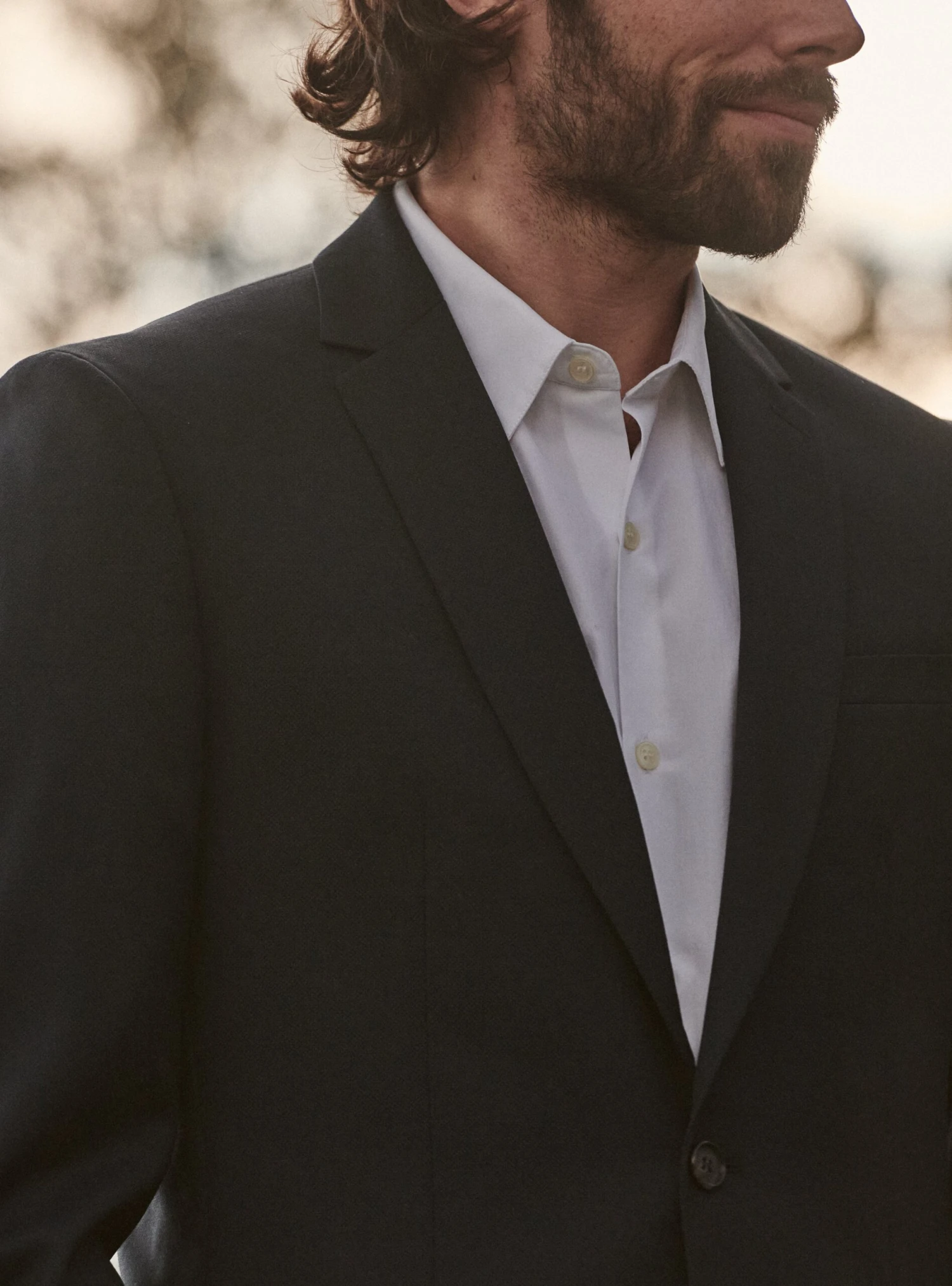 Veste De Costume En Laine Gekko Navy 5 Veste De Costume En Laine Gekko Navy – Image 3