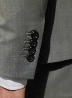 Veste De Costume En Laine Jones Gris -BALIBARIS Boutique VEC1935JONESGREY5