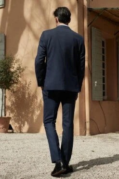 Veste De Costume En Laine Jones Navy -BALIBARIS Boutique VEC1936JONESNAVY4