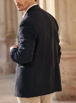 Veste Seule Heaton En Laine Navy -BALIBARIS Boutique VES1504HEATONNAVY M2