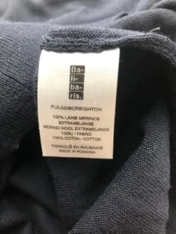 Pull Fin En Laine Mérinos Balibaris -BALIBARIS Boutique pull fin balibaris bleu LABEL